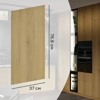 Фальшпанель для кухонного шкафа Верея 37x76.8 см Delinia ID ЛДСП цвет светлое дерево