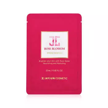 Целлюлозная тканевая маска с розовой водой Jayjun Cosmetic Rose Blossom Mask