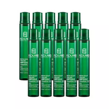 Филлер для волос с биотином Floland Biotin Scalp Cooling Ampoule - набор 10 шт