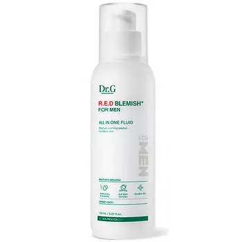 Мужской успокаивающий флюид с 5 видами центеллы Dr.G Red Blemish for Men All-in-One Fluid