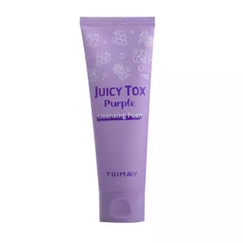 Фруктовая пенка для умывания Trimay Juicy Tox Purple Cleansing Foam