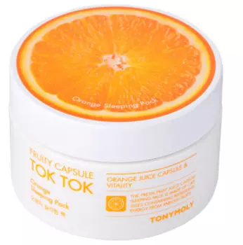 Фруктовые ночные маски для лица Tony Moly Fruity Capsule Tok Tok Sleeping Pack - Апельсин (Orange)