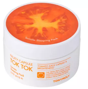 Фруктовые ночные маски для лица Tony Moly Fruity Capsule Tok Tok Sleeping Pack - Томат (Tomato)