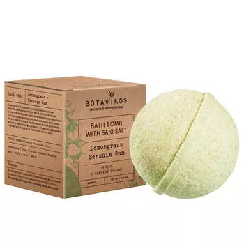 Гейзер-бомбочка для ванны «Лемонграсс и Бензойная смола» Botavikos Bath Bomb Lemongrass Benzoin Gum