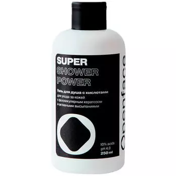 Усиленный отшелушивающий гель для душа с кислотами Openface Super Shower Power