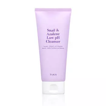 Успокаивающий гель для умывания с муцином TIAM Snail & Azulene Low pH Cleanser
