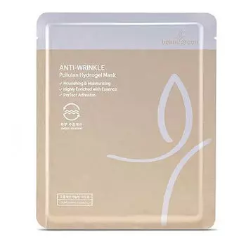 Омолаживающая гидрогелевая маска для упругости кожи Beauugreen Anti-Wrinkle Pullulan Hydrogel Mask