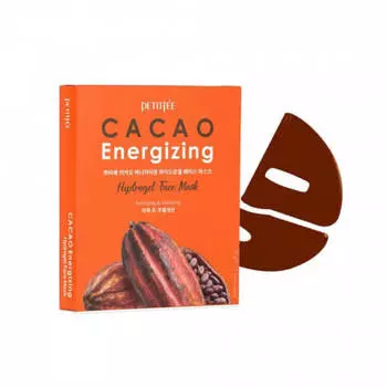 Тонизирующая гидрогелевая маска для лица с какао Petitfee Cacao Energizing Hydrogel Face Mask