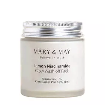 Глиняная маска для сияния кожи Mary&May Lemon Niacinamide Glow Wash Off Pack 125 г