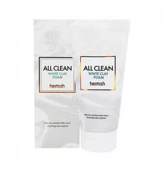Глиняная пенка для глубокого очищения пор Heimish All Clean White Clay Foam 30 мл