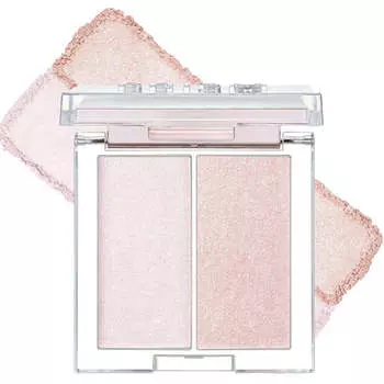 Двойной хайлайтер для естественного сияния кожи CLIO Prism Highlighter Duo 02 Lavender Voyage