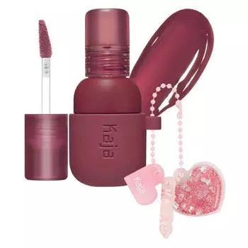Бальзам для макияжа губ и щёк Kaja Jelly Charm Glazed Lip Stain & Blush With Keychain 04 Fig Soda