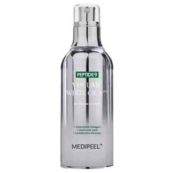 Охлаждающая кислородная эссенция для ровного тона MEDIPEEL Peptide 9 Volume White Cica Essence PRO