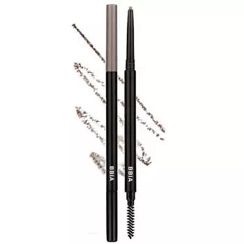 Тонкий автоматический карандаш для бровей BBIA Last Auto Eyebrow Pencil Slim S7 Soft Gray