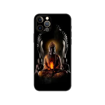 Чехол для телефона Buddha для iPhone 14 SE 6 6S 7 8 Plus X 10 XR XS 11 12 13 mini pro MAX черная задняя крышка из ТПУ iPhone14