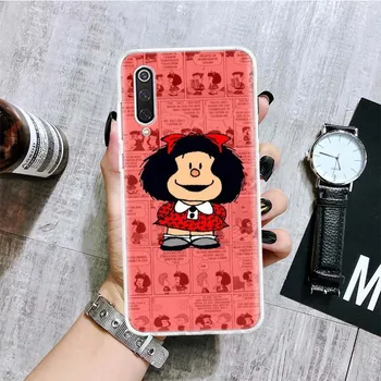 Mafalda Cartoon Phone Case For Xiaomi Redmi Note 10 9 8 11 Pro 11T 11S 10S 9S 9A 9C 9T 8T 8A 7 7A 5 Art Pattern Cover Coque Redmi Note 10(10S)