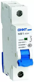 Автоматический выключатель модульный CHINT 179792 1P, тип характеристики C, 50А, 10кА, NB1-63H