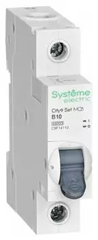Автоматический выключатель Systeme Electric C9F14110 City9 Set B 10А 1P 4.5kA 230В