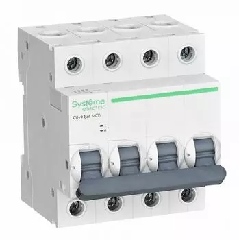 Автоматический выключатель Systeme Electric C9F16406 City9 Set B 6А 4P 6kA 400В