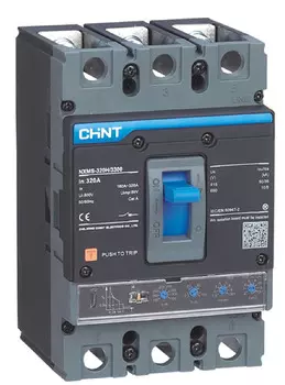 Автоматический выключатель в литом корпусе CHINT 264747 3P, 125А, 36кА, NXMS-160SF с электрон. расцеп.