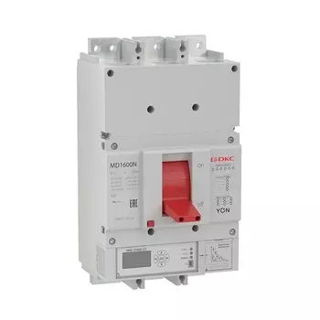 Автоматический выключатель в литом корпусе DKC MD1000N-MR2 микропроцессорный расцепитель, 50kA, 400 В~, 3P, 1000А, "YON"