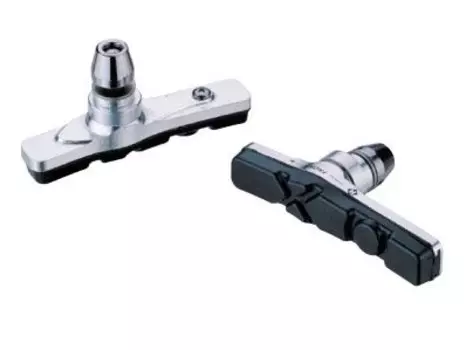 Колодки тормозные BARADINE MTB-951VC для V-brake, резьбовые, серебрянный корпус, MTB-951VC
