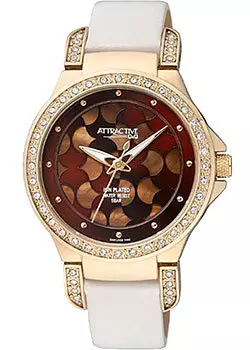 Японские наручные женские часы Q&amp;Q DA81J102. Коллекция Attractive
