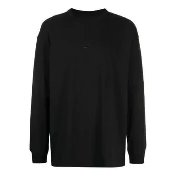 Рубашка sportswear premium essentials long-sleeve shirt 'black' Nike, черный