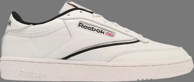 Лимитированные кроссовки club c 85 'ivory black' Reebok, пломбир