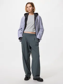 Uniqlo Ultra Stretch Active Широкие брюки Длина штанины 73,5 до 76,5 см Длинная длина 31 BEIGE/WOMEN XS