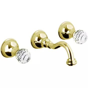 Смеситель Webert Karenina KA750404010 для раковины золото
