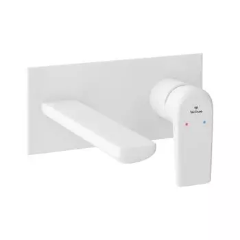 Смеситель Wellsee ICON! for life 182315000 встраиваемый, белый матовый