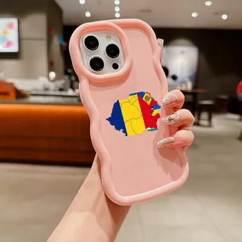 N91 Флаг Молдовы, чехлы для телефонов Macaron с волнистым краем для iPhone 15 Pro Max Samsung A54 A13 A14 S23 S24 Ultra A23 S21 Redmi Note 13 Pro, противоударный чехол for iPhone 6(6s)