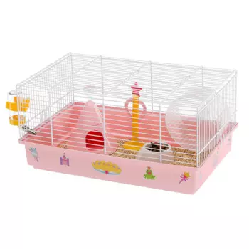 Ferplast Клетка для хомяков Criceti 9 Princess, 46x29,5x23 см, розовая