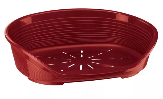 Ferplast Лежак Siesta Deluxe 2 для животных мелких пород, 36х17,5х49 см, бордово-красный
