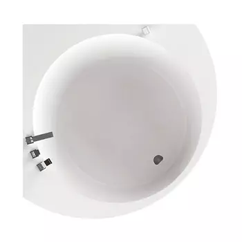 Акриловая ванна Акватика Эстрада 136x136 на каркасе