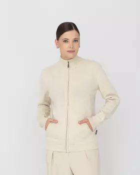 Кофта из 100% шерсти BS кремовая L