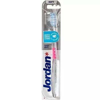 JORDAN* Зубная щетка Jordan TARGET WHITE Soft (Отбеливающая), мягкая