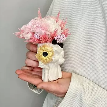 JULES FLOWER ATELIER «Богема» композиция из сухоцветов и стабилизированных цветов