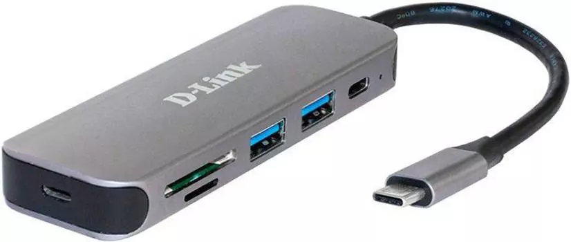 Разветвитель USB 2.0 D-Link DUB-2325 черный (DUB-2325/A1A)