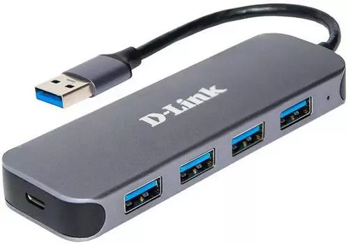 Разветвитель USB 3.0 D-Link DUB-1341 черный (DUB-1341/C2A)