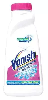 Пятновыводитель Vanish Oxi Action Кристальная белизна жидкость 0.45л бутылка (8078299)