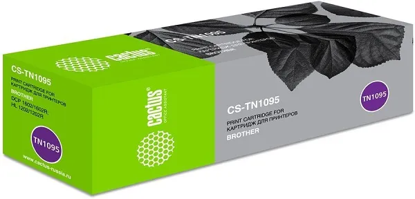 Картридж Cactus CS-TN1095 для Brother DCP 1602/1602R, черный (1500стр.)