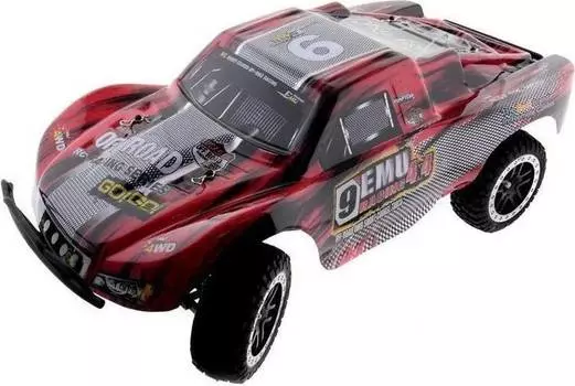 Радиоуправляемая модель Remo Hobby шорт-корс 9EMU 4WD (1к8) красный (RH1021-RED)