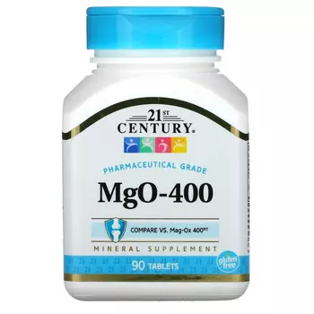 21st Century, MgO-400, 90 таблеток