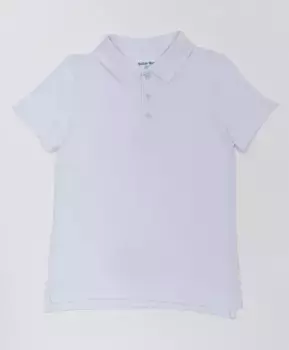 Белое поло с коротким рукавом Button Blue (170)