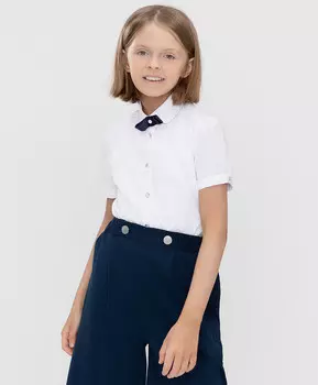 Блузка с коротким рукавом белая Button Blue (128)