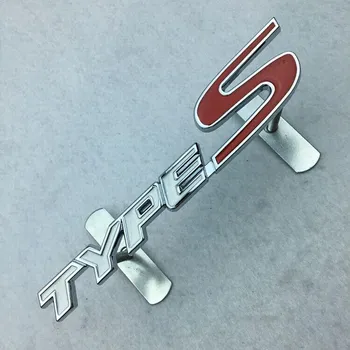 1 шт. 3D металлическая решетка типа S, эмблема, заводская табличка, логотип, передний значок автомобиля премиум-класса, хром чёрный