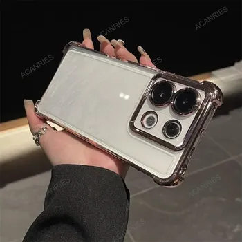 Мягкий силиконовый чехол с четырьмя углами и утолщением для Xiaomi Redmi Note 13 Pro 4G 5G 12 11 10 9 13c 12c 11s 10c 9s 9a 9at K70 Cover Redmi Note 13 4G чёрный