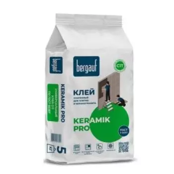 Клей усиленный Bergauf Keramik Pro С1, 5 кг